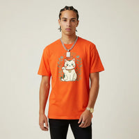 Japan T-Shirt Men’s Lucky Cat Tokyo Flower Market | Rebooters