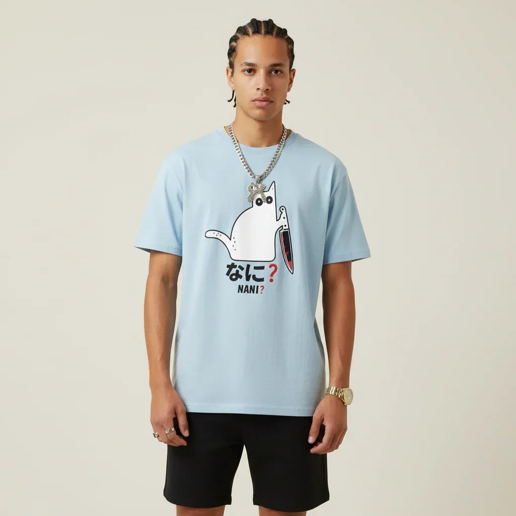 Japan T-Shirt Men’s Nani Cat | Rebooters