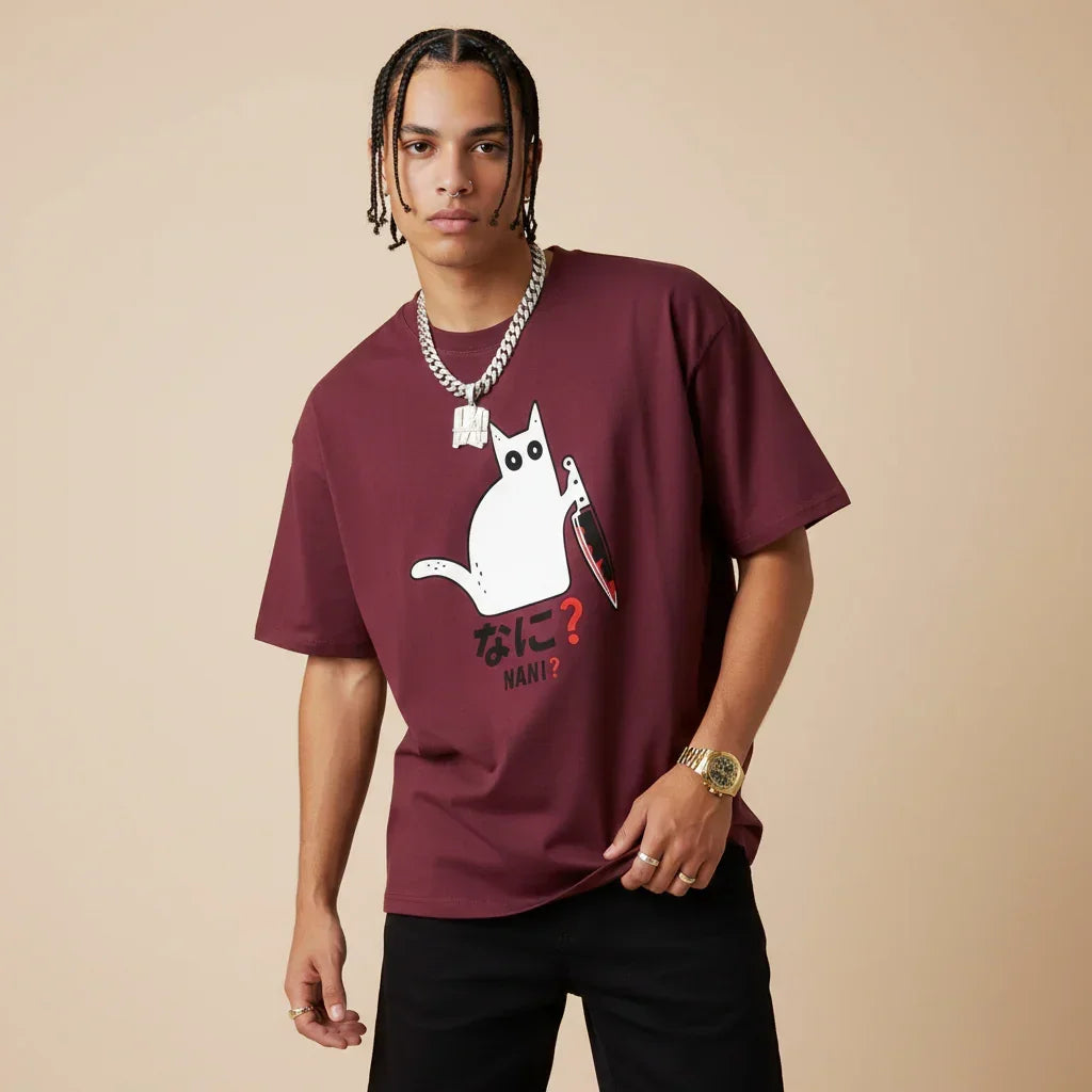 Japan T-Shirt Men’s Nani Cat | Rebooters