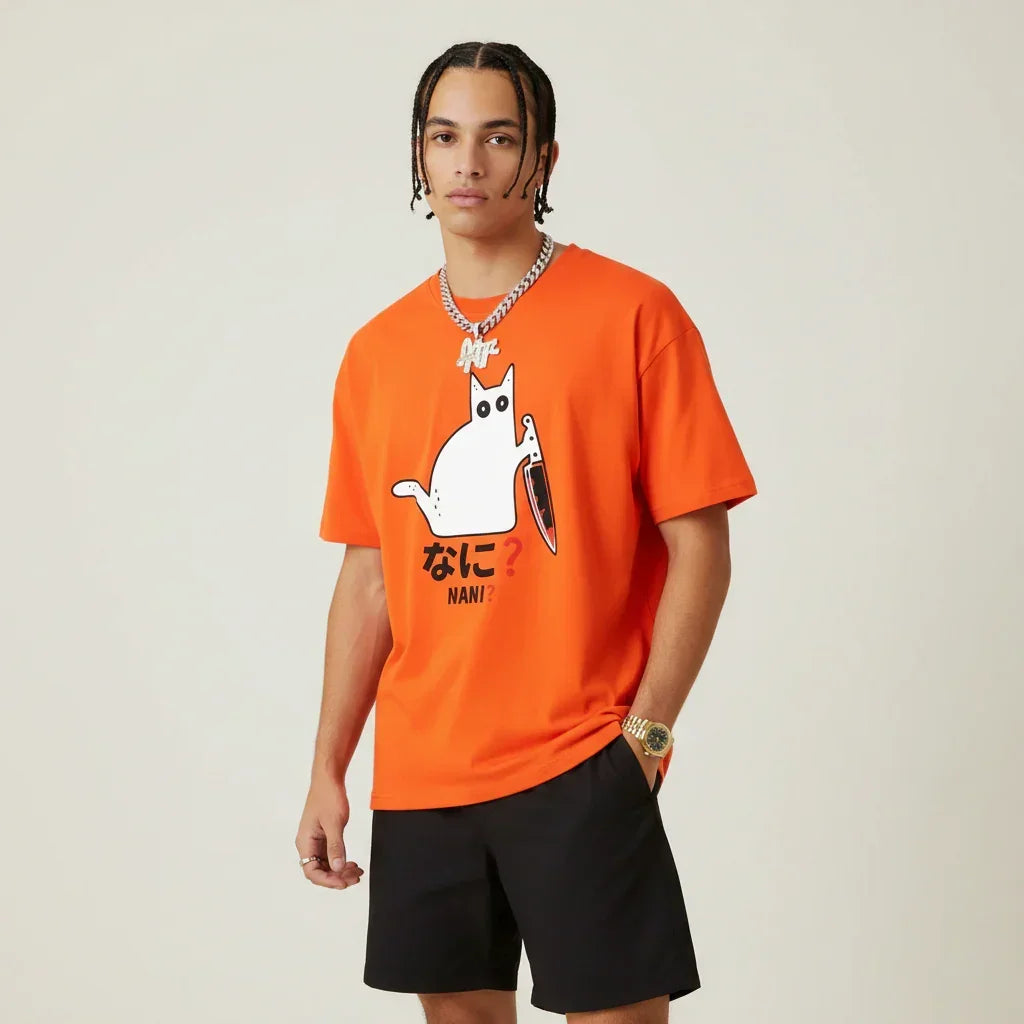 Japan T-Shirt Men’s Nani Cat | Rebooters