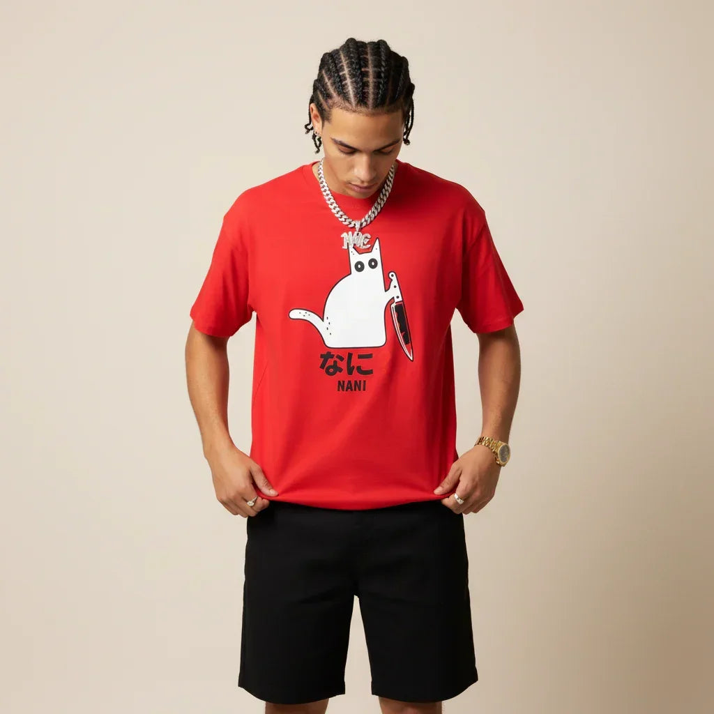 Japan T-Shirt Men’s Nani Cat | Rebooters