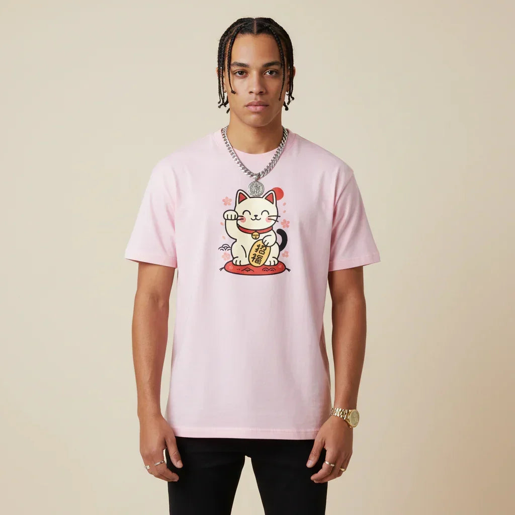 Japan T-Shirt Tokyo Lucky Cat Maneki-neko | Rebooters