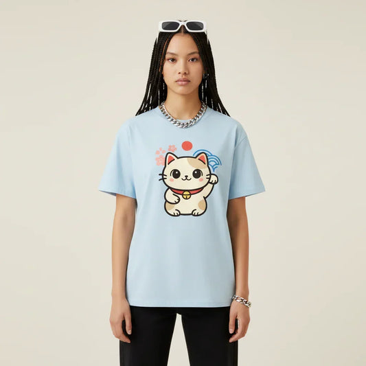 Japan Tokyo Kawaii Maneki-neko T-Shirt | Rebooters