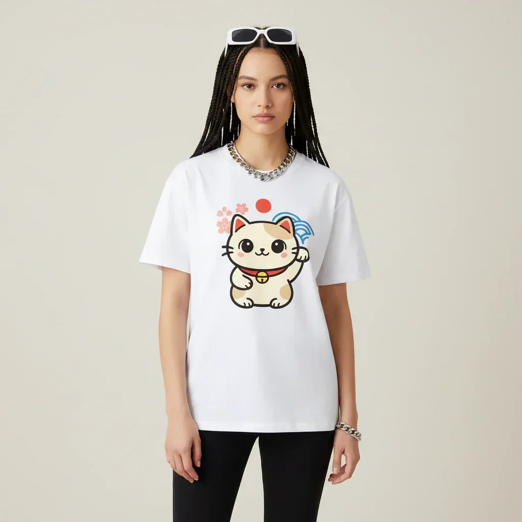 Japan Tokyo Kawaii  T-Maneki-neko Shirt | Rebooters