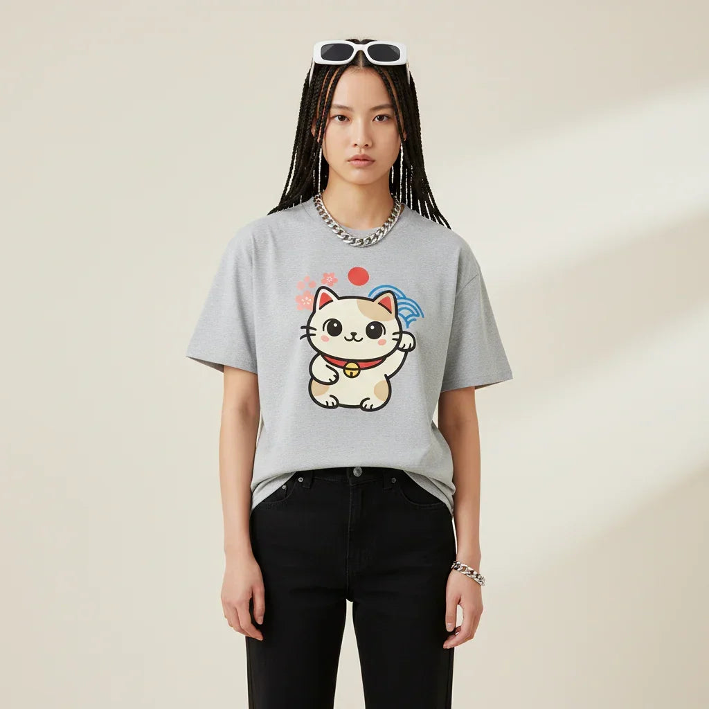 Japan Tokyo Kawaii  T-Maneki-neko Shirt | Rebooters