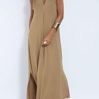Alison Elegant Sleeveless Draped Maxi Dress for Effortless Style Rebooters Maxi Women's Dresses