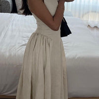 Robyn Vintage-Inspired Hollow Embroidered Midi Dress for Elegant Style - Rebooters -Women's Dresses