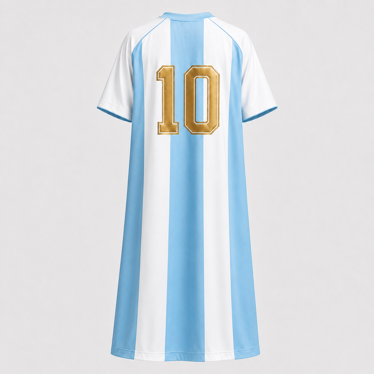 Kids Kaftan Boys Thobe Sky Blue Football Jersey Edition