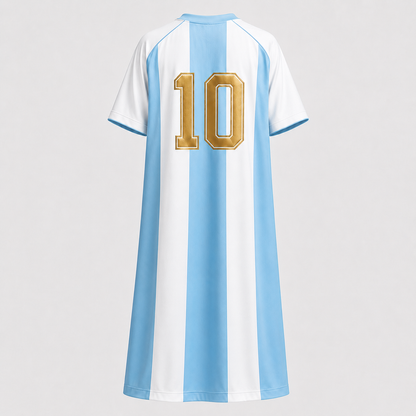 Kids Kaftan Boys Thobe Sky Blue Football Jersey Edition