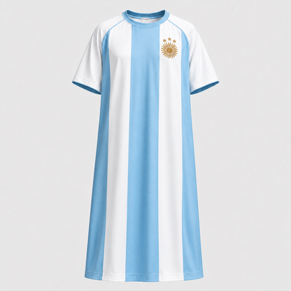 Kids Kaftan Boys Thobe Sky Blue Football Jersey Edition