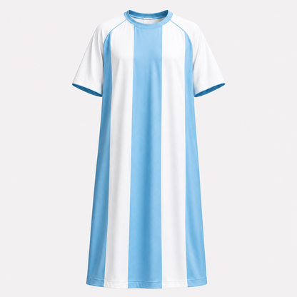 Kids Kaftan Boys Thobe Sky Blue Football Jersey Edition