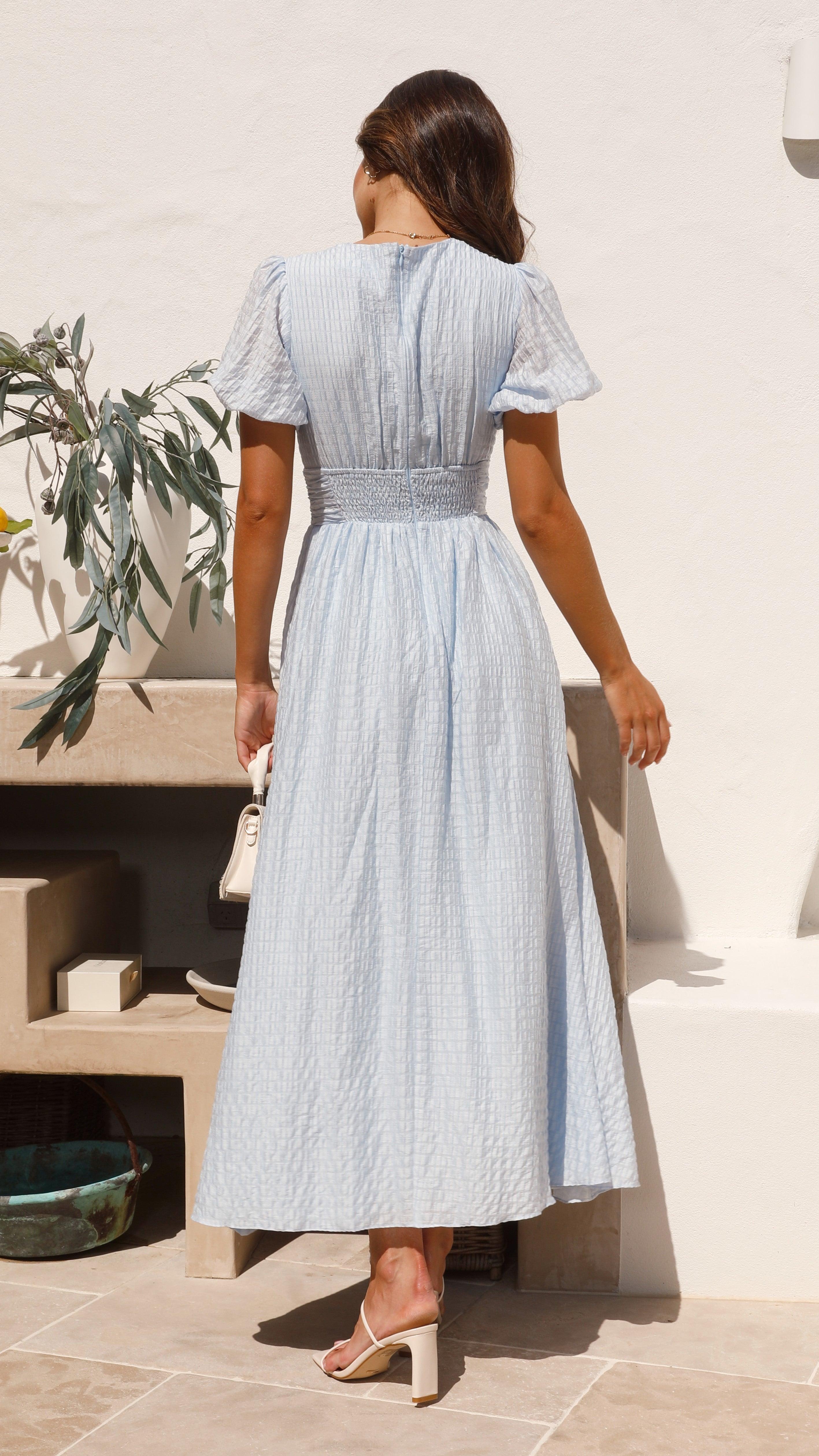 Skyler Women's Flowy Maxi Dress with Long Sleeves - Rebooters -Women's Dresses