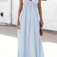 Florence Ruched Maxi Dress with Graceful Cowl Neck and Flowing Skirt for Elegant Occasions Rebooters Maxi Women's Dresses