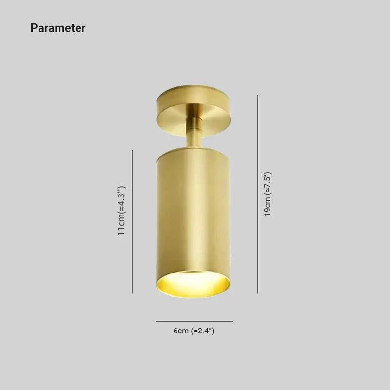 Gold Round Metal Flush Mount Ceiling Light for Modern Spaces - Rebooters