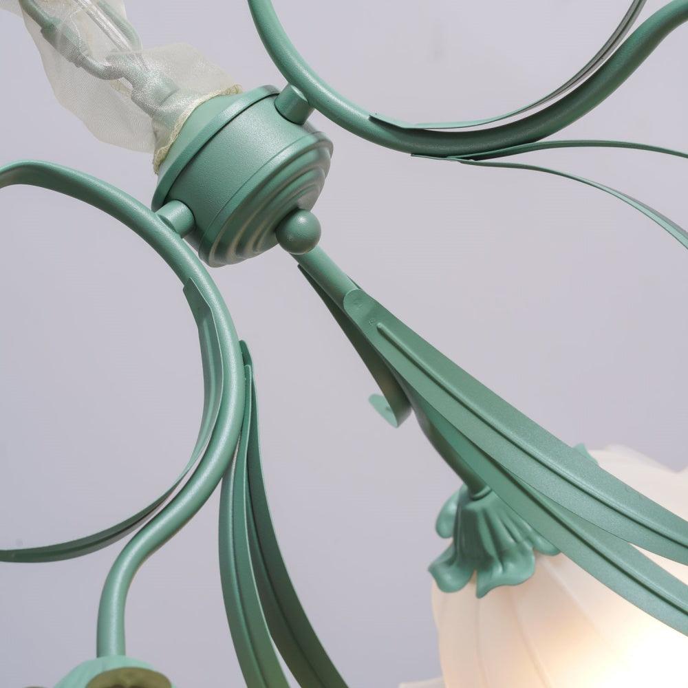 Vintage Bell Orchid Living Room Chandelier Design Light | Rebooters - Rebooters