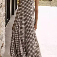 Alexa Elegant Strapless Geo Maxi Dress for Effortless Style Rebooters Maxi Women's Dresses