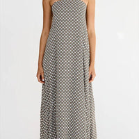Alexa Elegant Strapless Geo Maxi Dress for Effortless Style Rebooters Maxi Women's Dresses