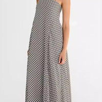 Alexa Elegant Strapless Geo Maxi Dress for Effortless Style Rebooters Maxi Women's Dresses