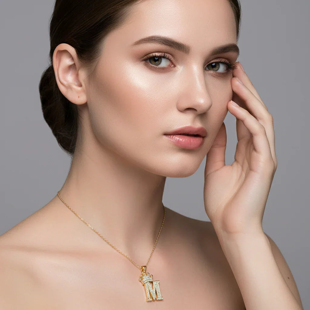 Letter Necklace A–Z, Gold Initial Necklace | Rebooters