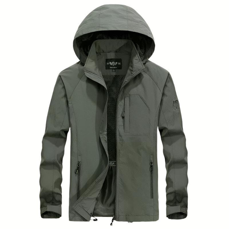 Maximiliano Men's Hooded Classic Casual Jacket for All Weather - Rebooters