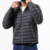 Men's Puffer Jacket - Lightweight Warm Windproof Casual Down - Rebooters