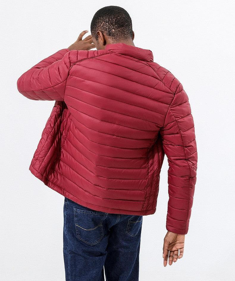 Men's Puffer Jacket - Lightweight Warm Windproof Casual Down - Rebooters