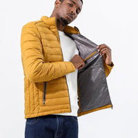 Men's Puffer Jacket - Lightweight Warm Windproof Casual Down - Rebooters
