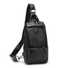 Men's Black Shoulder Messenger Bag - Rebooters