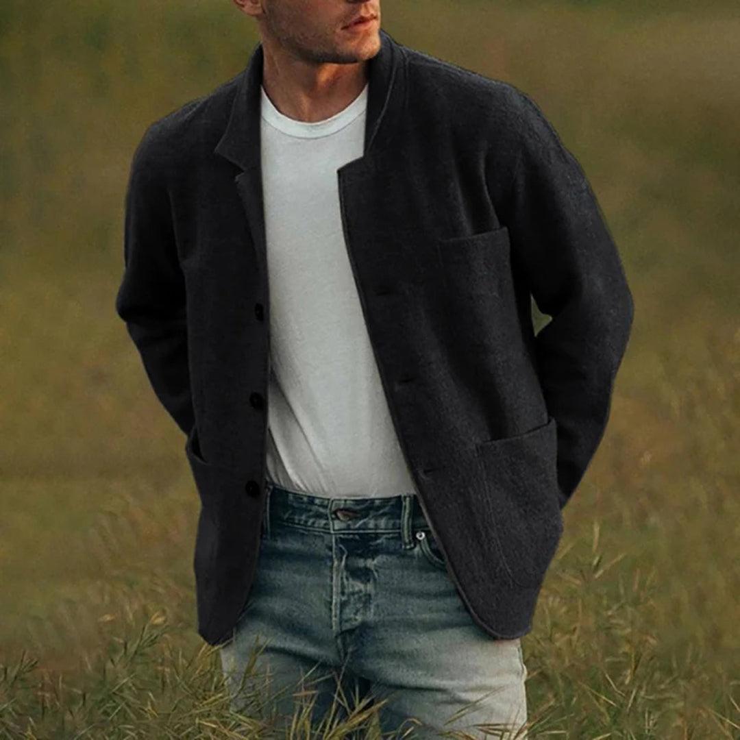 Men's Casual Button-Up Jacket Mateo for Modern Style - Rebooters