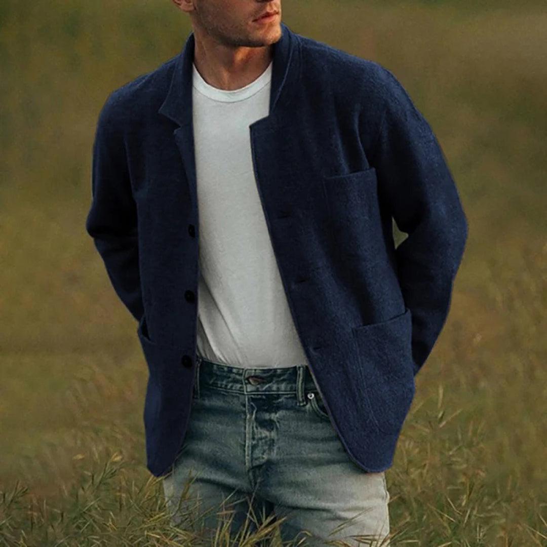 Men's Casual Button-Up Jacket Mateo for Modern Style - Rebooters