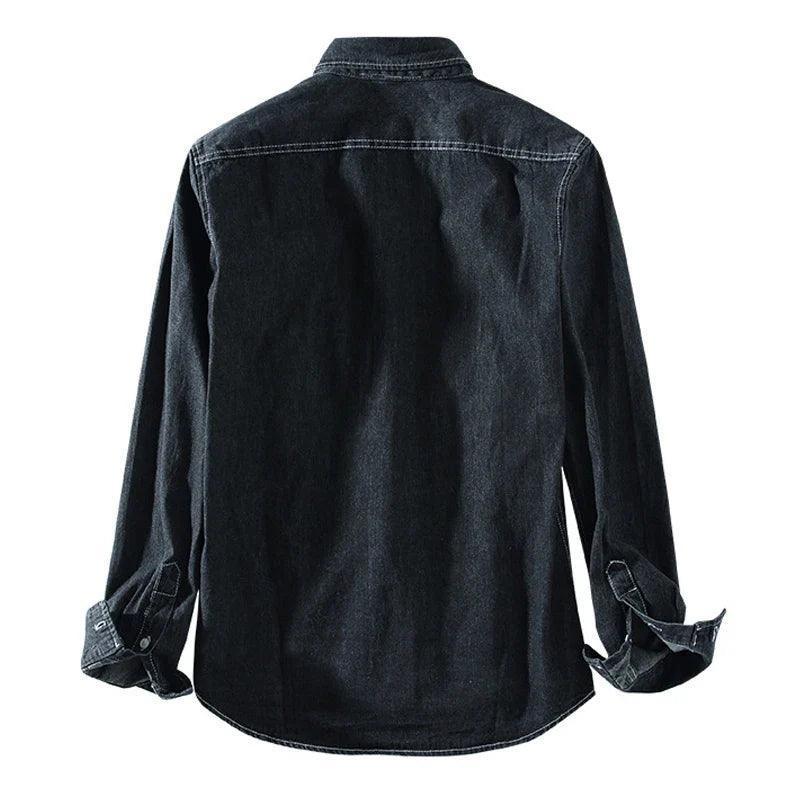 Men's Casual Long Sleeve Denim Shirt | Nicolas for Style Rebooters Mens Shirts