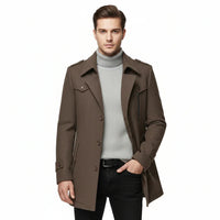 Men's Coat Winter Warm Jacket Akira Stylish Wool Blend - Rebooters