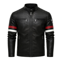 Men’s PU Leather Motorcycle Jacket | Rebooters