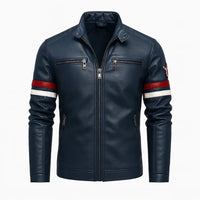 Men’s PU Leather Motorcycle Jacket | Rebooters