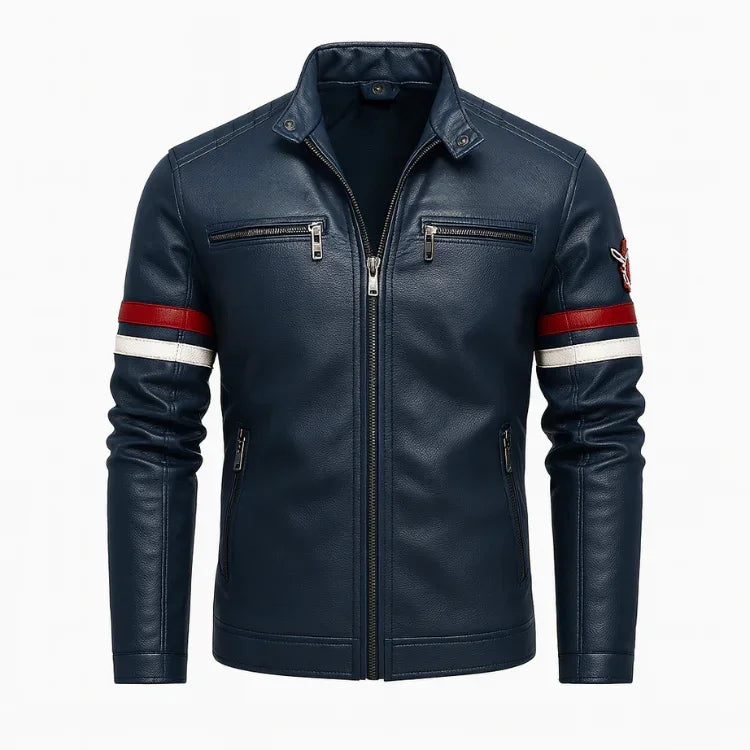 Men’s PU Leather Motorcycle Jacket | Rebooters