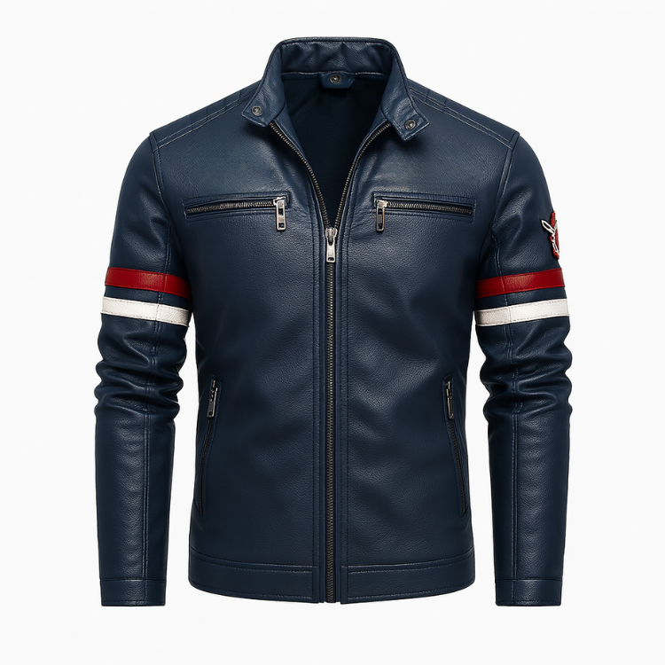 Men’s PU Leather Motorcycle Jacket | Rebooters