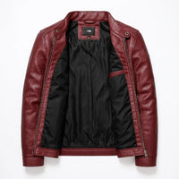 Men’s PU Leather Motorcycle Jacket | Rebooters