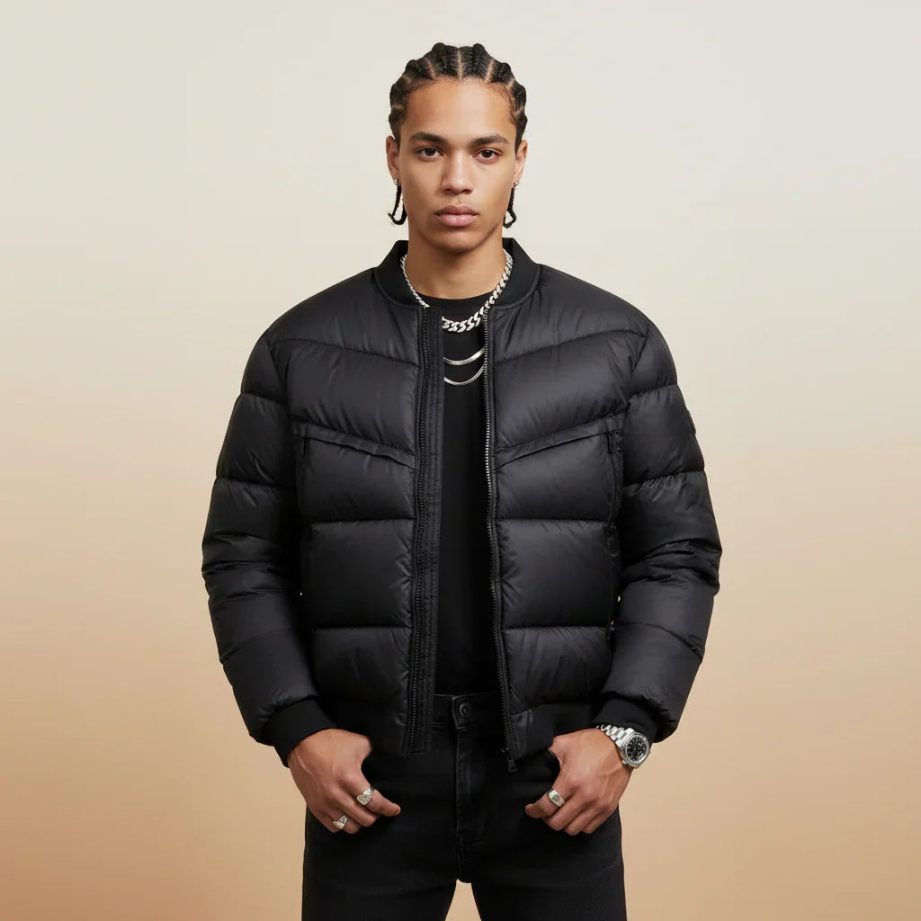 Men's puffer jacket Black