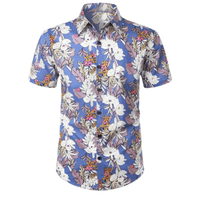Men's Shirt Hawaiian Short-Sleeve | Santino Casual Wear Rebooters Mens Shirts