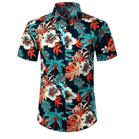 Men's Shirt Hawaiian Short-Sleeve | Santino Casual Wear Rebooters Mens Shirts