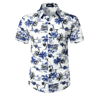 Men's Shirt Hawaiian Short-Sleeve | Santino Casual Wear Rebooters Mens Shirts