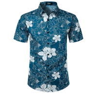 Men's Shirt Hawaiian Short-Sleeve | Santino Casual Wear Rebooters Mens Shirts