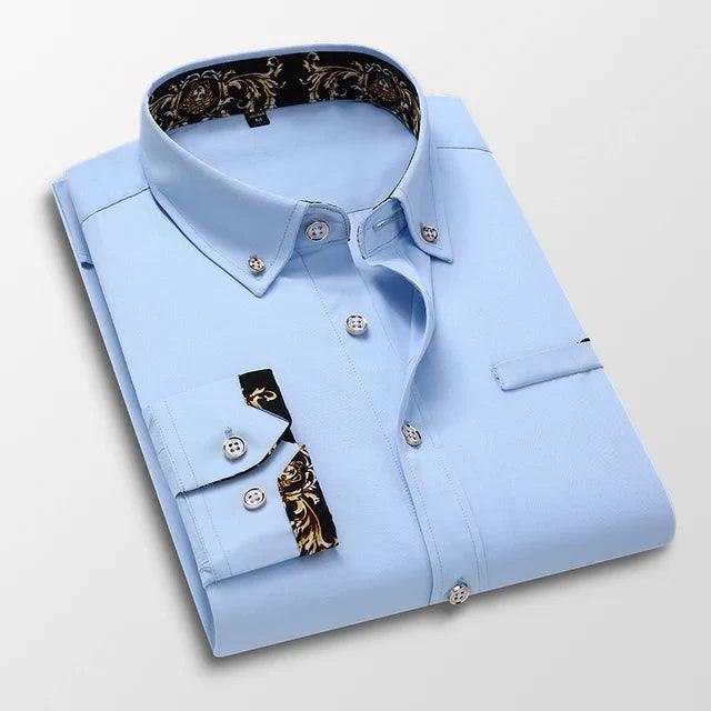 Men's Shirt Long-Sleeve Casual | Vicente for Everyday Style Rebooters Mens Shirts