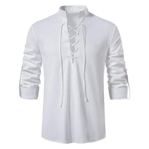 Men's Shirt Long-Sleeve Lace-Up | Gael - Rebooters