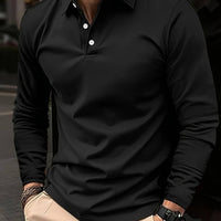 Men's Shirt Long-Sleeve Polo | Thiago Casual Fashion Rebooters Mens Shirts