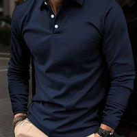 Men's Shirt Long-Sleeve Polo | Thiago Casual Fashion Rebooters Mens Shirts