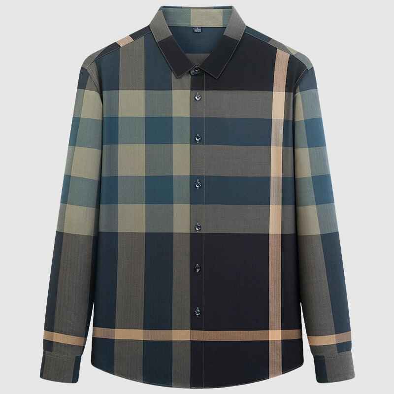 Men's Plaid Shirt Loose Retro | Marcos