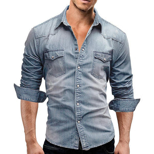 Men's Shirt Denim Retro | Hugo - Rebooters