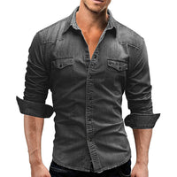 Men's Shirt Denim Retro | Hugo for Stylish Casual Wear Rebooters Mens Shirts