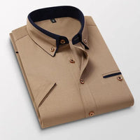 Men's Short Sleeve Shirt Isaac for Casual Stylish Comfort Rebooters Mens Shirts